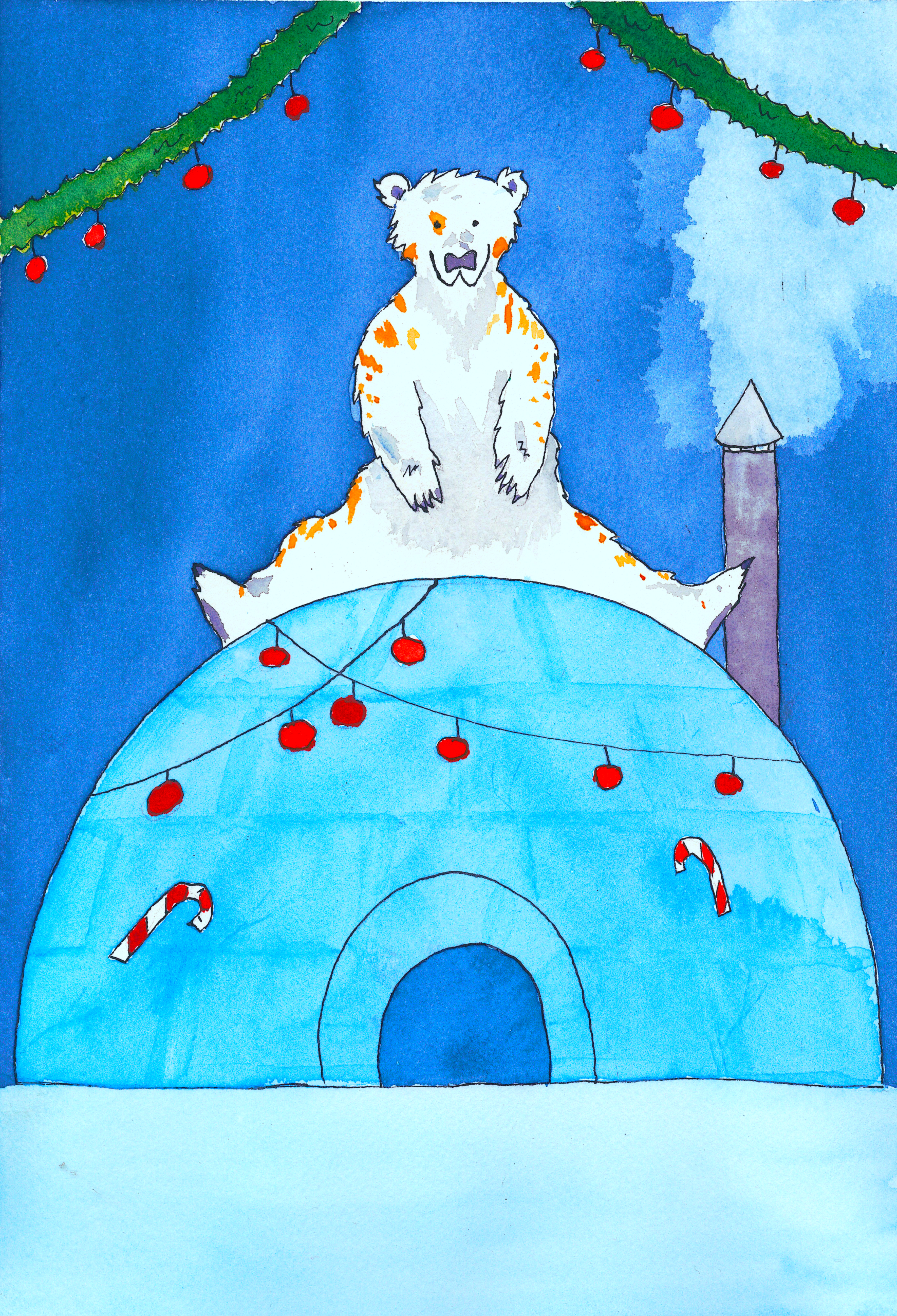 L'Ours, l'igloo, l'hiver